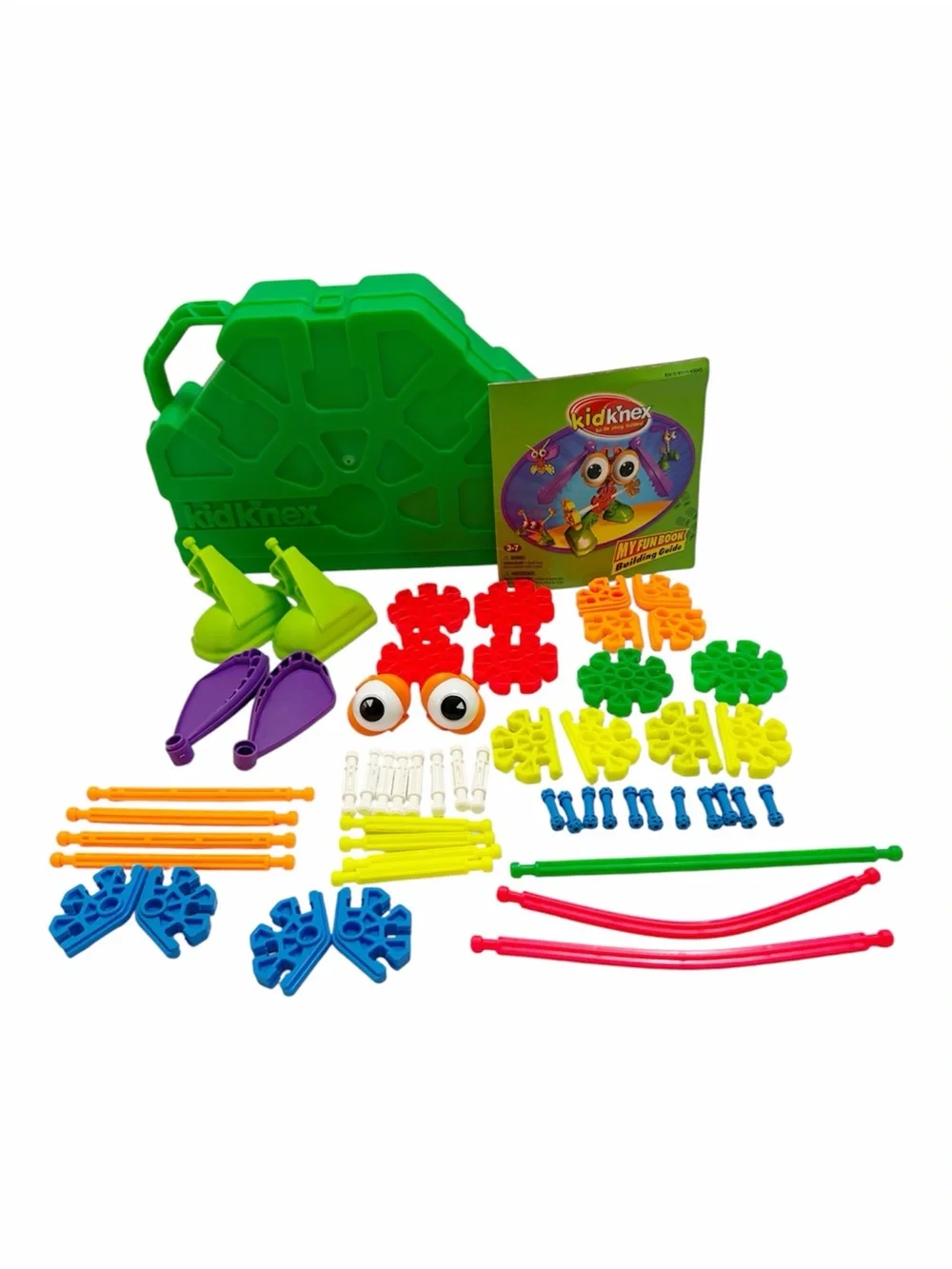 Kid K'NEX | Vintage 54 Piece Footed Friends Building Set with Case & Manual